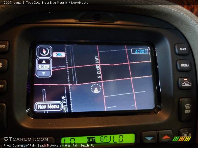 Frost Blue Metallic / Ivory/Mocha 2007 Jaguar S-Type 3.0