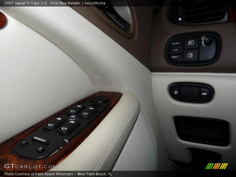 Frost Blue Metallic / Ivory/Mocha 2007 Jaguar S-Type 3.0