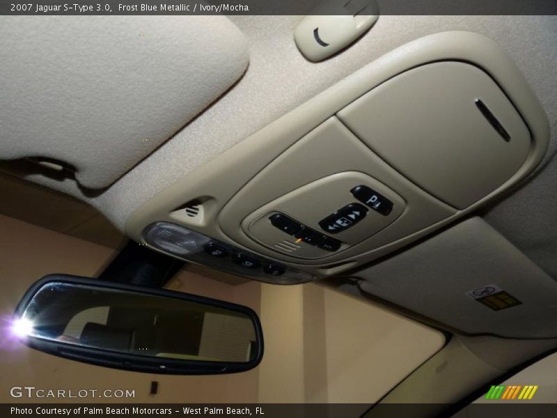 Frost Blue Metallic / Ivory/Mocha 2007 Jaguar S-Type 3.0