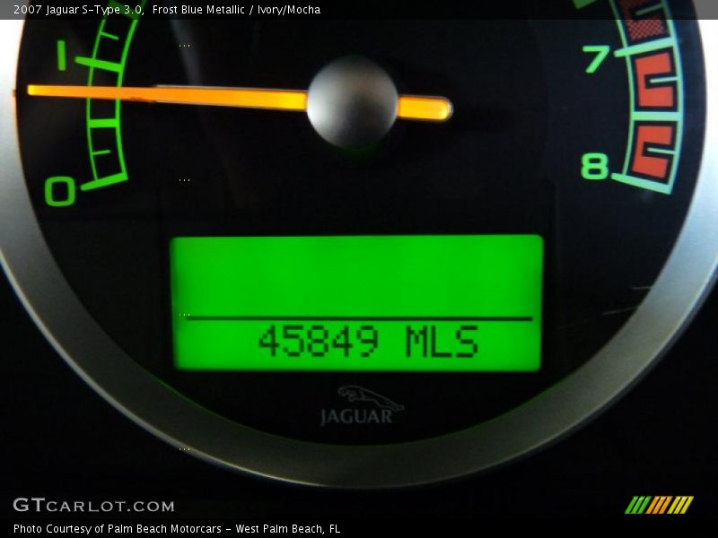 Frost Blue Metallic / Ivory/Mocha 2007 Jaguar S-Type 3.0