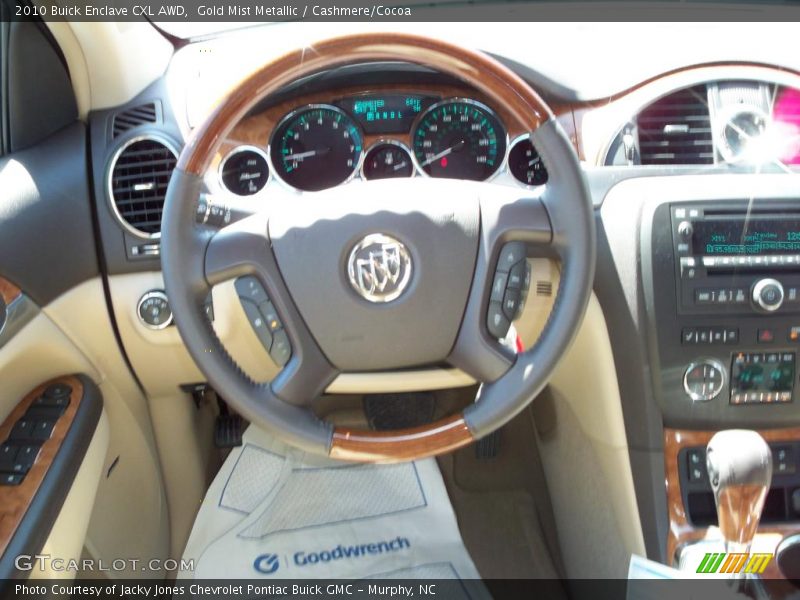 Gold Mist Metallic / Cashmere/Cocoa 2010 Buick Enclave CXL AWD
