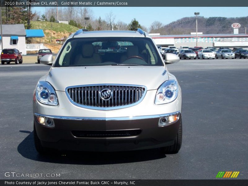 Gold Mist Metallic / Cashmere/Cocoa 2010 Buick Enclave CXL AWD