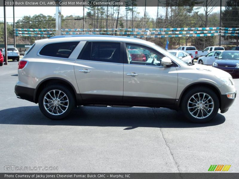 Gold Mist Metallic / Cashmere/Cocoa 2010 Buick Enclave CXL AWD