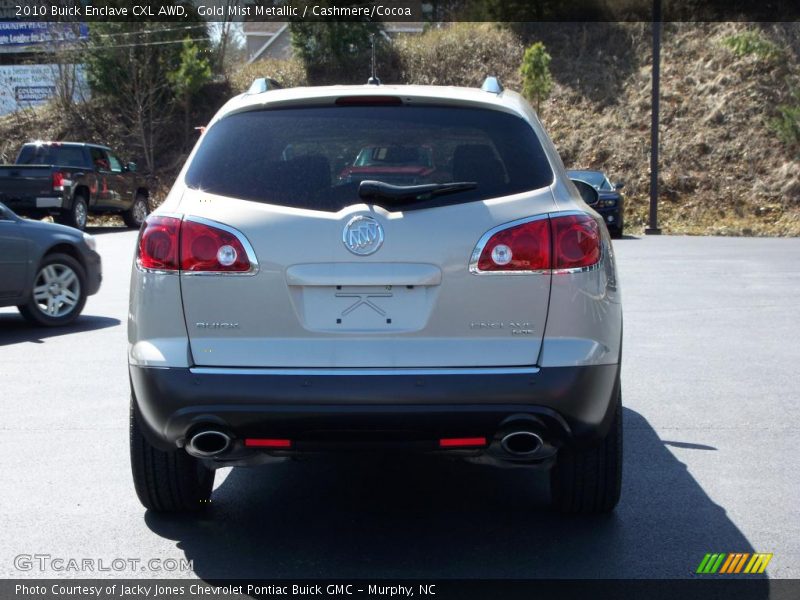 Gold Mist Metallic / Cashmere/Cocoa 2010 Buick Enclave CXL AWD