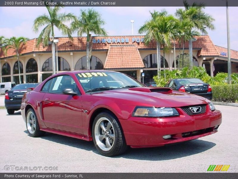 Redfire Metallic / Dark Charcoal 2003 Ford Mustang GT Coupe