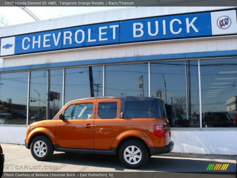 Tangerine Orange Metallic / Black/Titanium 2007 Honda Element EX AWD