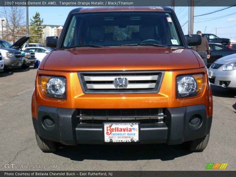 Tangerine Orange Metallic / Black/Titanium 2007 Honda Element EX AWD