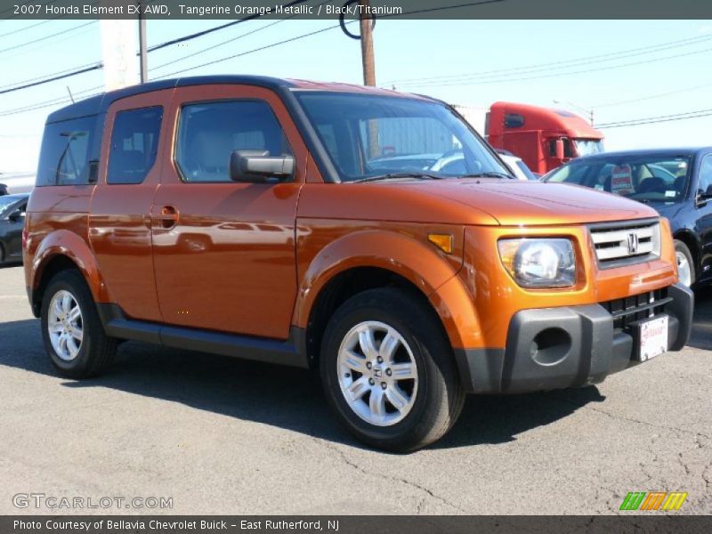 Tangerine Orange Metallic / Black/Titanium 2007 Honda Element EX AWD