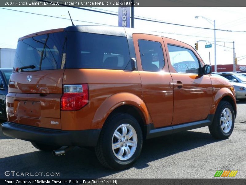 Tangerine Orange Metallic / Black/Titanium 2007 Honda Element EX AWD