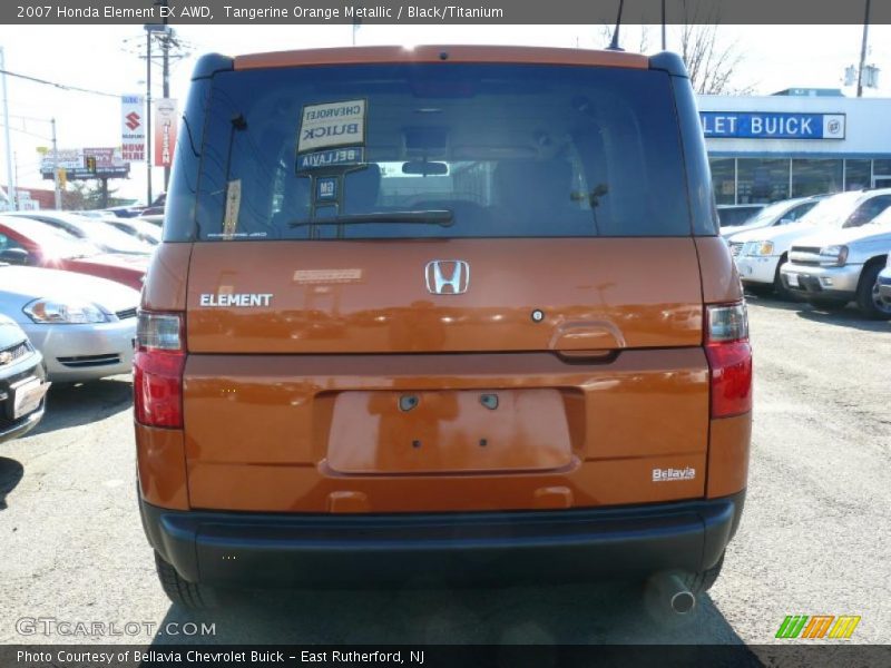 Tangerine Orange Metallic / Black/Titanium 2007 Honda Element EX AWD