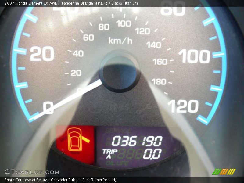 Tangerine Orange Metallic / Black/Titanium 2007 Honda Element EX AWD