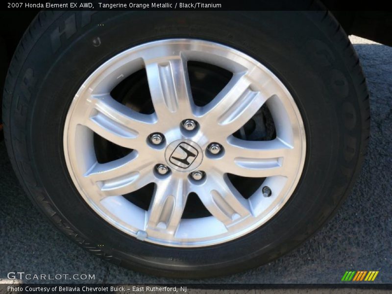 Tangerine Orange Metallic / Black/Titanium 2007 Honda Element EX AWD