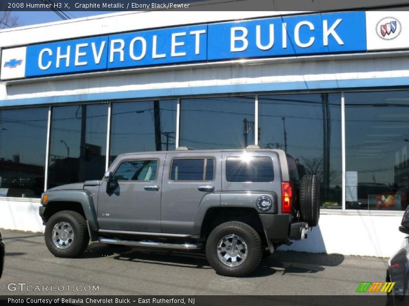 Graphite Metallic / Ebony Black/Pewter 2008 Hummer H3 X