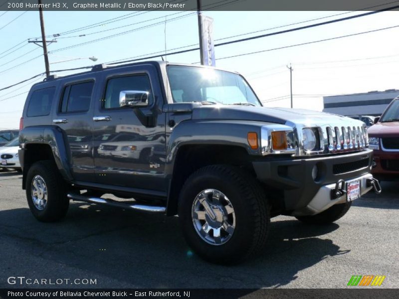 Graphite Metallic / Ebony Black/Pewter 2008 Hummer H3 X