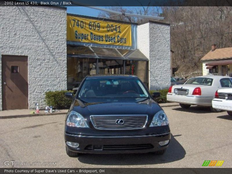 Black Onyx / Black 2002 Lexus LS 430