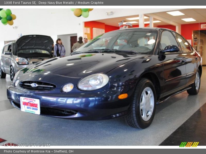 Deep Navy Blue Metallic / Medium Graphite 1998 Ford Taurus SE