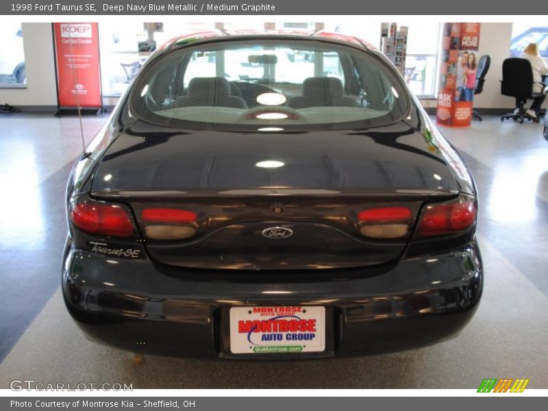 Deep Navy Blue Metallic / Medium Graphite 1998 Ford Taurus SE