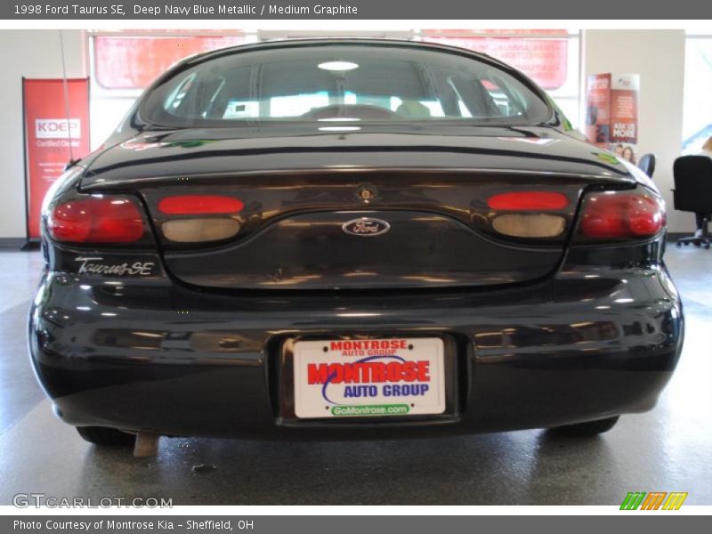 Deep Navy Blue Metallic / Medium Graphite 1998 Ford Taurus SE