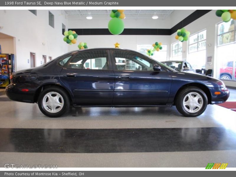 Deep Navy Blue Metallic / Medium Graphite 1998 Ford Taurus SE