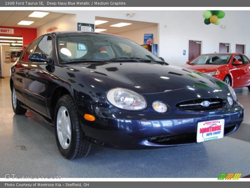 Deep Navy Blue Metallic / Medium Graphite 1998 Ford Taurus SE