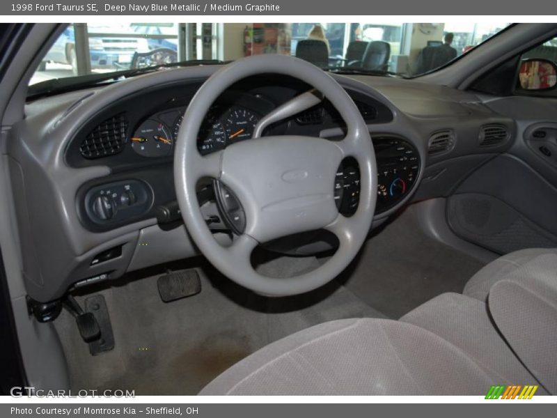Deep Navy Blue Metallic / Medium Graphite 1998 Ford Taurus SE