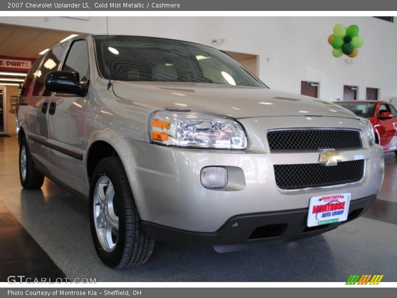 Gold Mist Metallic / Cashmere 2007 Chevrolet Uplander LS