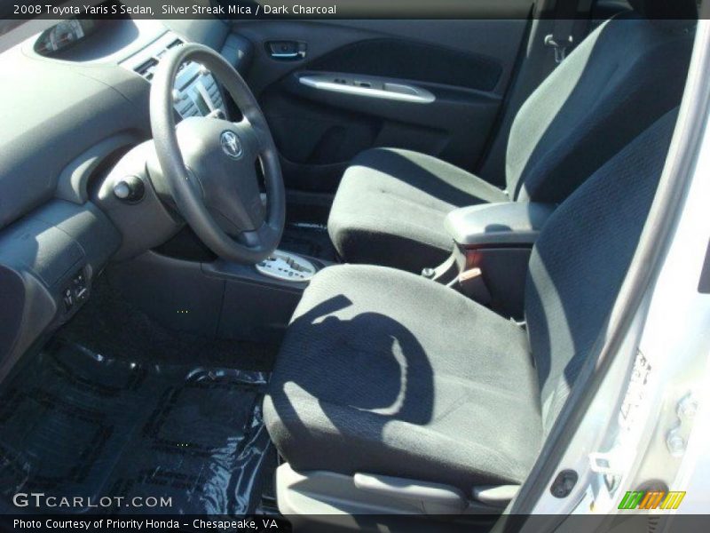 Silver Streak Mica / Dark Charcoal 2008 Toyota Yaris S Sedan