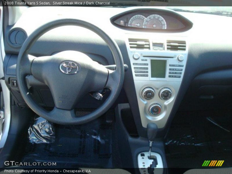 Silver Streak Mica / Dark Charcoal 2008 Toyota Yaris S Sedan