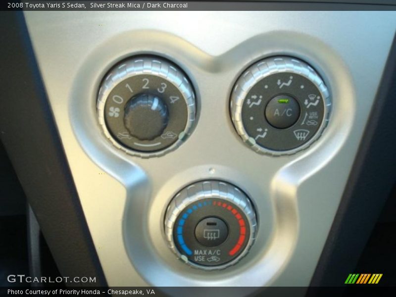 Silver Streak Mica / Dark Charcoal 2008 Toyota Yaris S Sedan