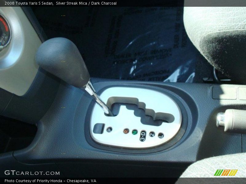 Silver Streak Mica / Dark Charcoal 2008 Toyota Yaris S Sedan