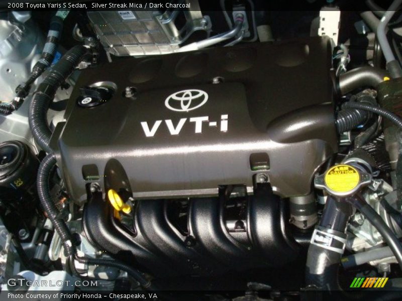 Silver Streak Mica / Dark Charcoal 2008 Toyota Yaris S Sedan