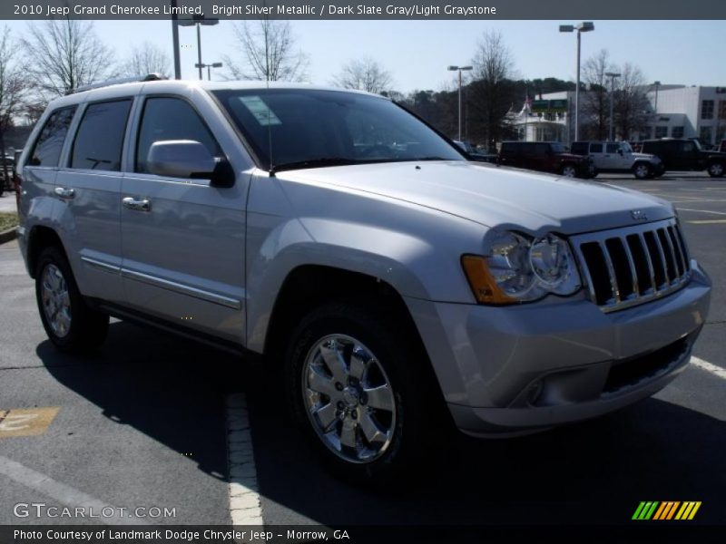 Bright Silver Metallic / Dark Slate Gray/Light Graystone 2010 Jeep Grand Cherokee Limited