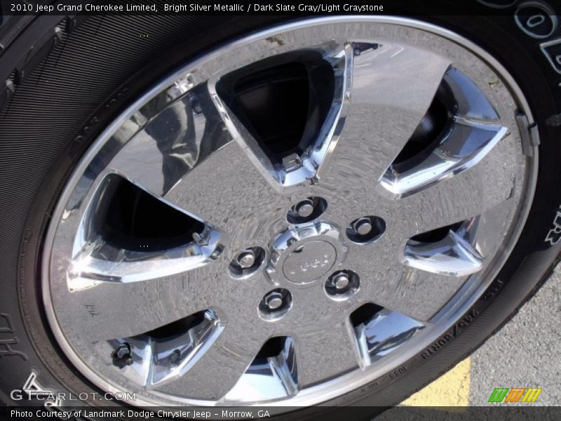 Bright Silver Metallic / Dark Slate Gray/Light Graystone 2010 Jeep Grand Cherokee Limited