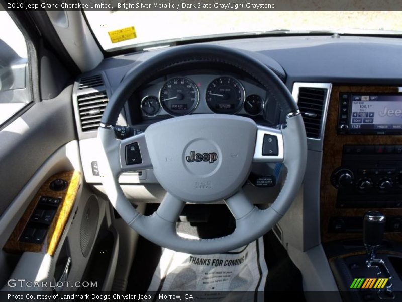 Bright Silver Metallic / Dark Slate Gray/Light Graystone 2010 Jeep Grand Cherokee Limited