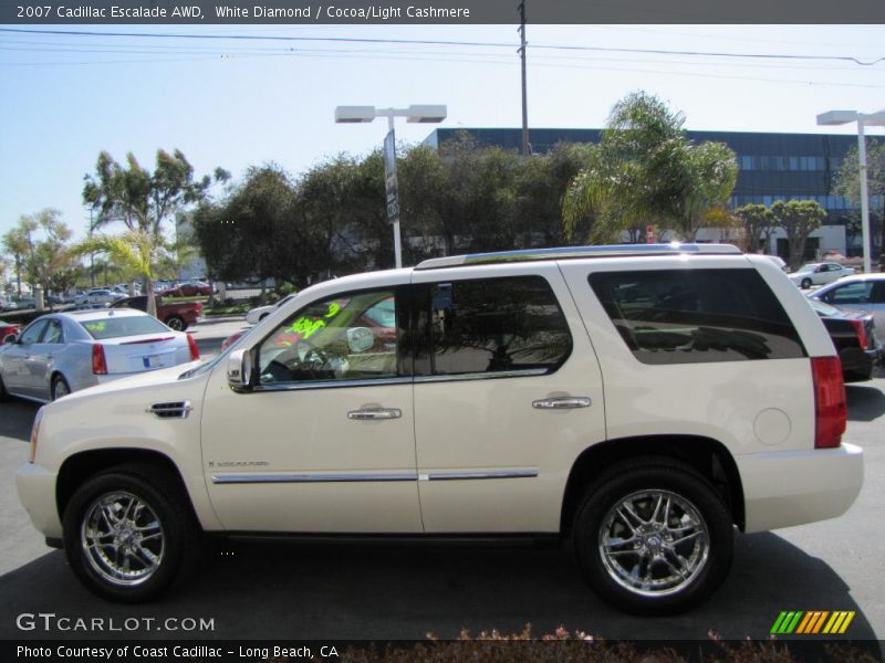 White Diamond / Cocoa/Light Cashmere 2007 Cadillac Escalade AWD