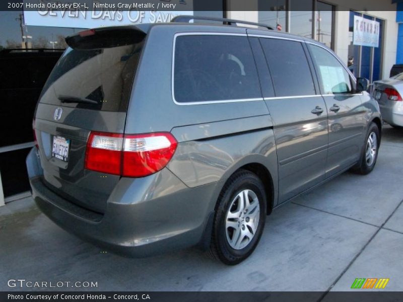 Nimbus Gray Metallic / Ivory 2007 Honda Odyssey EX-L