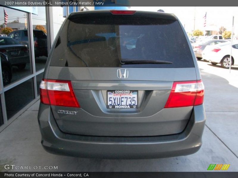Nimbus Gray Metallic / Ivory 2007 Honda Odyssey EX-L