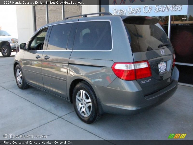 Nimbus Gray Metallic / Ivory 2007 Honda Odyssey EX-L