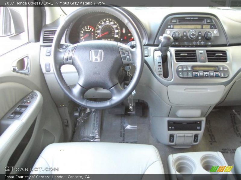 Nimbus Gray Metallic / Ivory 2007 Honda Odyssey EX-L