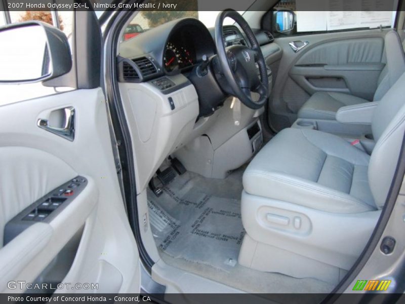 Nimbus Gray Metallic / Ivory 2007 Honda Odyssey EX-L