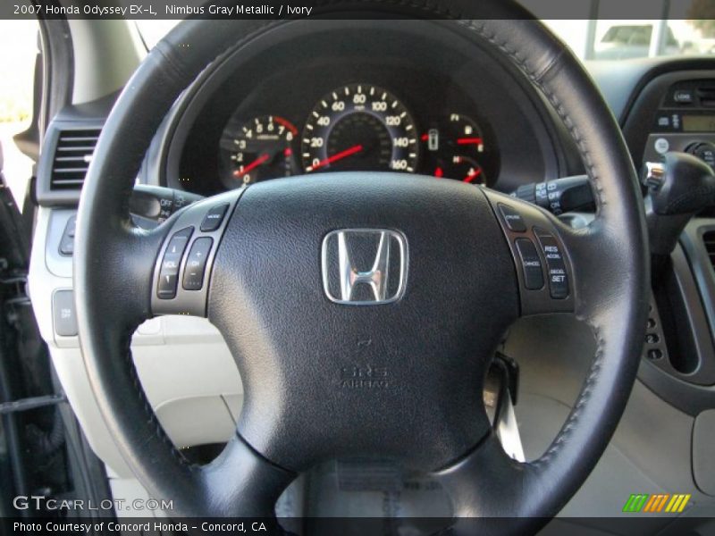 Nimbus Gray Metallic / Ivory 2007 Honda Odyssey EX-L