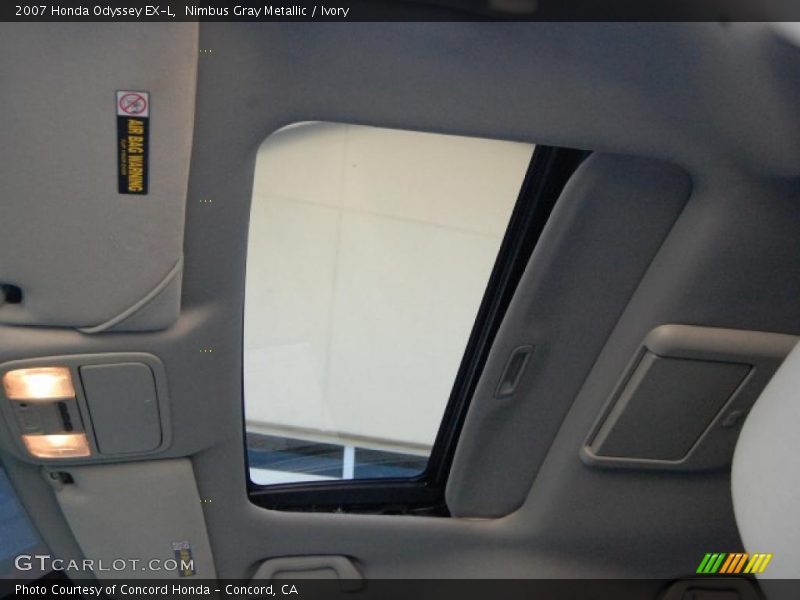 Nimbus Gray Metallic / Ivory 2007 Honda Odyssey EX-L