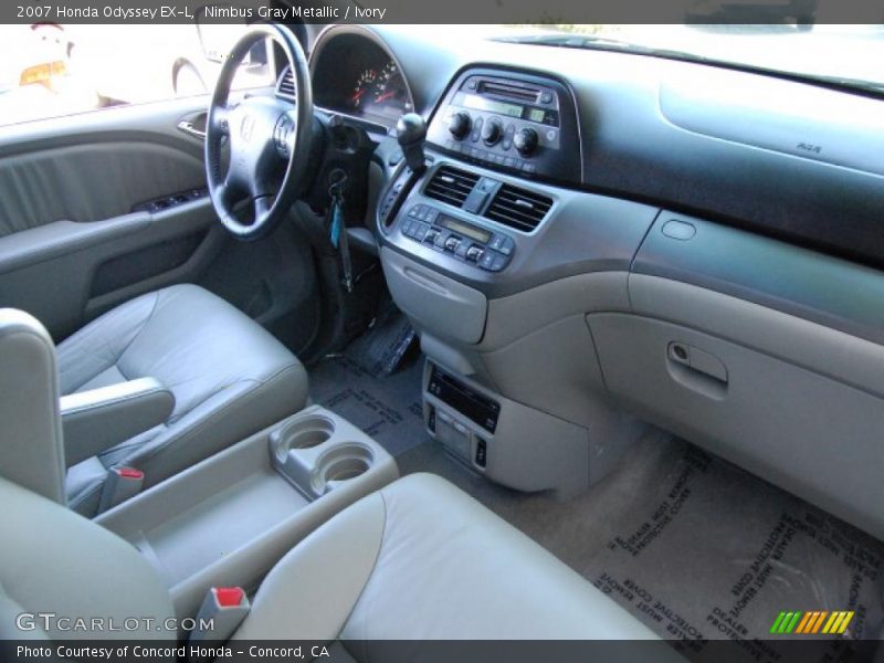 Nimbus Gray Metallic / Ivory 2007 Honda Odyssey EX-L