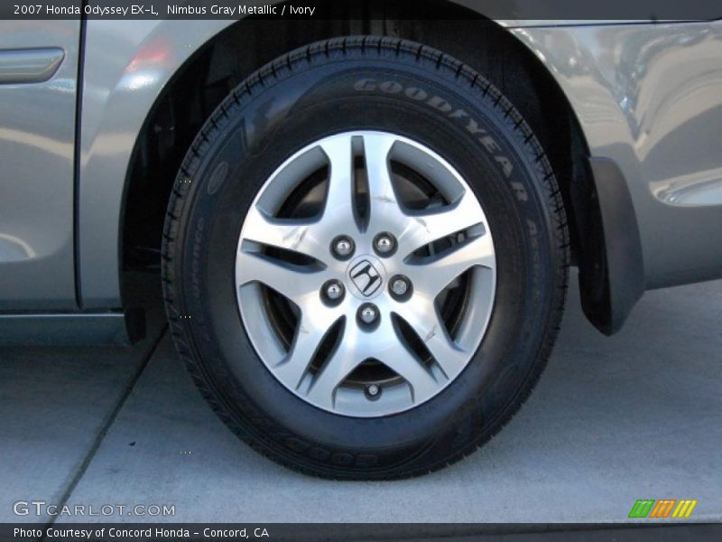 Nimbus Gray Metallic / Ivory 2007 Honda Odyssey EX-L