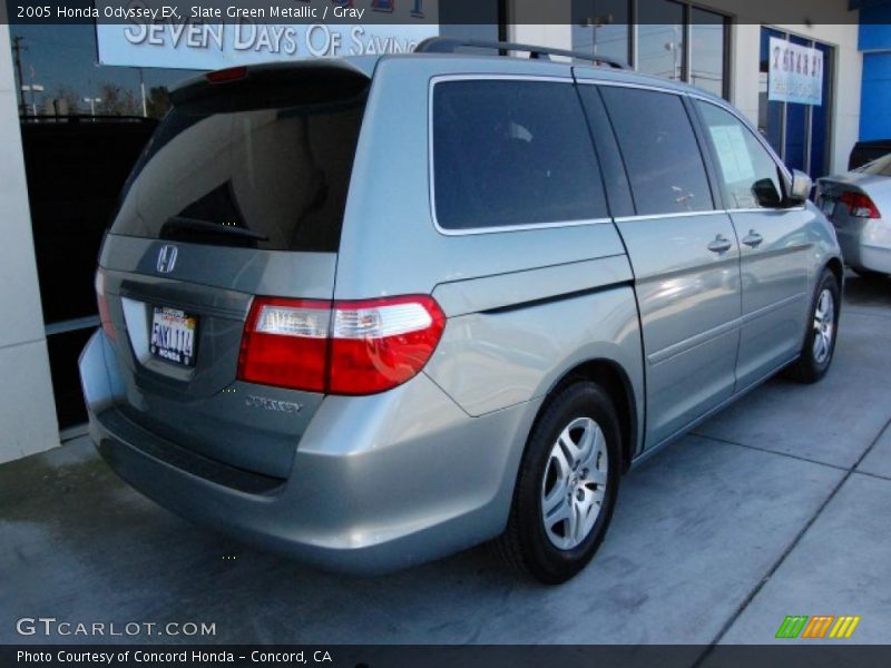 Slate Green Metallic / Gray 2005 Honda Odyssey EX