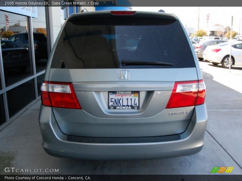 Slate Green Metallic / Gray 2005 Honda Odyssey EX