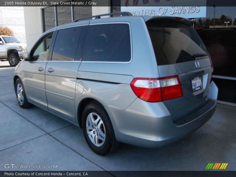 Slate Green Metallic / Gray 2005 Honda Odyssey EX