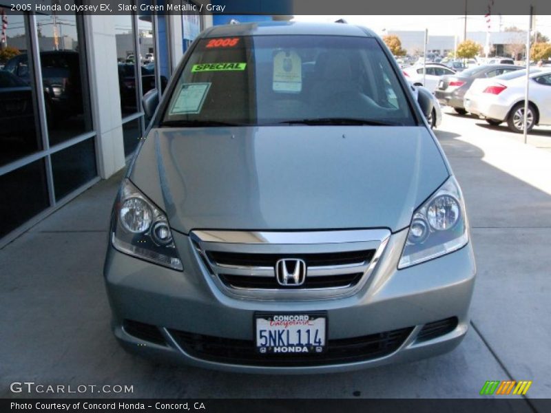 Slate Green Metallic / Gray 2005 Honda Odyssey EX