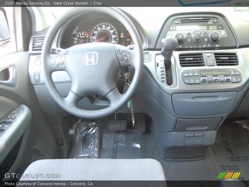 Slate Green Metallic / Gray 2005 Honda Odyssey EX