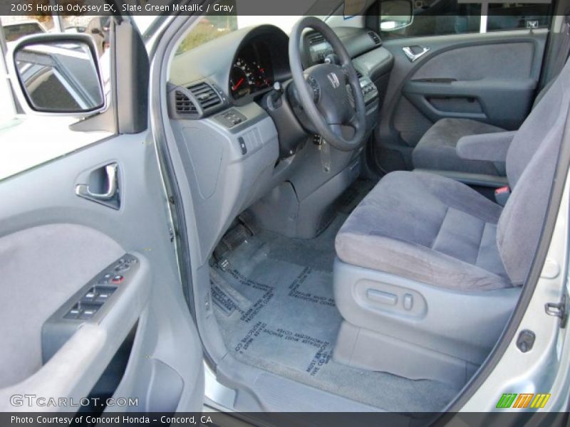 Slate Green Metallic / Gray 2005 Honda Odyssey EX